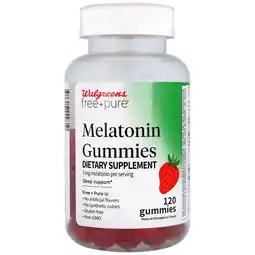 Walgreens Melatonin 5 mg Gummies Natural Strawberry offer