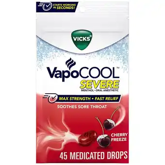 Walgreens Severe Medicated Sore Throat Drops Cherry offer