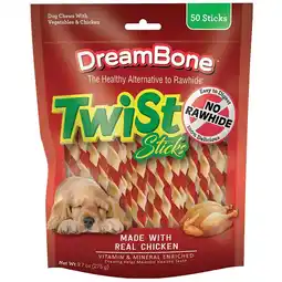 Walgreens Twist Sticks Rawhide Free Dog Chews, Made with Real Chicken offer