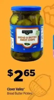 Dollar General Clover Valley Bread Butter Pickles offer