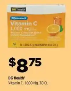 Dollar General DG Health Vitamin C offer