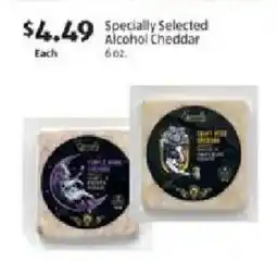 Aldi Specially Selected Alcohol Cheddar offer