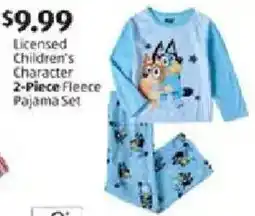 Aldi Licensed Children's Character Fleece Pajama Set offer