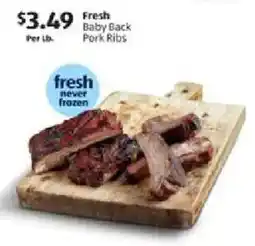 Aldi Fresh baby back pork ribs offer