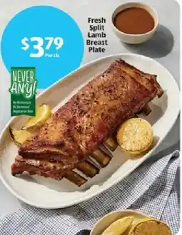 Aldi Fresh Split Lamb Breast Plate offer