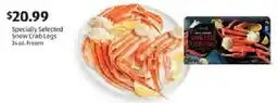 Aldi Specially Selected Snow Crab Legs offer