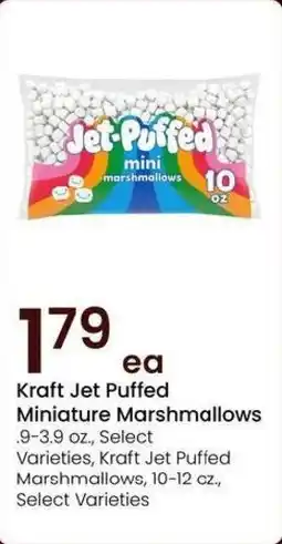 Albertsons Kraft Jet Puffed Miniature Marshmallows offer