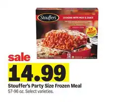 Meijer Stouffer's Party Size Frozen Meal offer