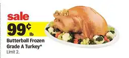 Meijer Butterball Frozen Grade A Turkey offer