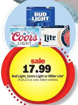 Meijer Bud Light, Coors Light or Miller Lite offer