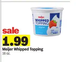 Meijer Meijer Whipped Topping offer
