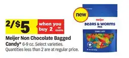 Meijer Meijer Non Chocolate Bagged Candy offer