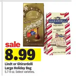 Meijer Lindt or Ghirardelli Large Holiday Bag offer