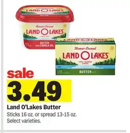 Meijer Land O'Lakes Butter Sticks 16 oz. or spread 13-15 oz offer