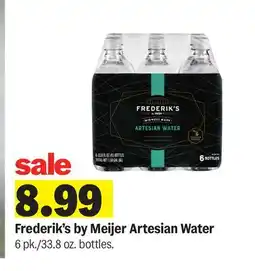Meijer Frederik's by Meijer Artesian Water 6 pk offer