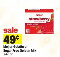 Meijer Meijer Gelatin or Sugar Free Gelatin Mix offer