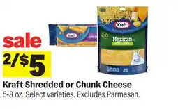 Meijer Kraft Shredded or Chunk Cheese offer