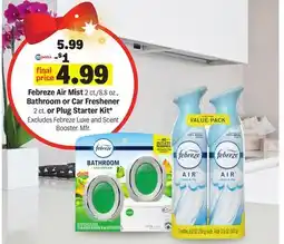 Meijer Febreze Air Mist 2 ct./8.8 oz., Bathroom or Car Freshener 2 ct. or Plug Starter Kit offer