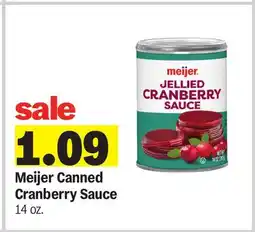 Meijer Meijer Canned Cranberry Sauce offer