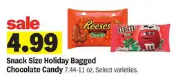 Meijer Snack Size Holiday Bagged Chocolate Candy offer