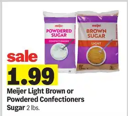 Meijer Meijer Light Brown or Powdered Confectioners Sugar offer