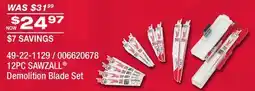 Fleet Farm MILWAUKEE 12PC SAWZALL Demolition Blade Set offer