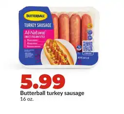 Hy-Vee Butterball turkey sausage offer