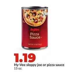 Hy-Vee Hy-Vee sloppy joe or pizza sauce offer