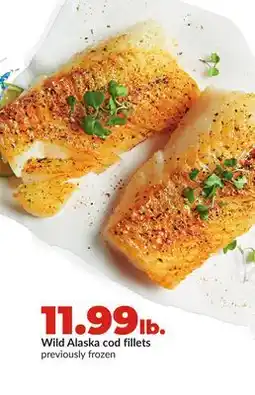 Hy-Vee Wild Alaska cod fillets offer