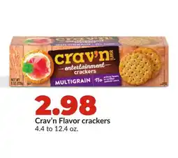 Hy-Vee Crav'n Flavor crackers offer