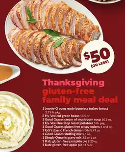 Hy-Vee Gluten-free family meal deal offer