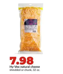 Hy-Vee Hy-Vee natural cheese offer