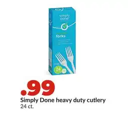 Hy-Vee Simply Done heavy duty cutlery offer