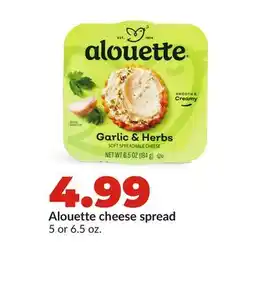 Hy-Vee Alouette cheese spread offer