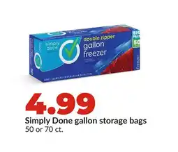 Hy-Vee Simply Done gallon storage bags offer