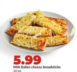 Hy-Vee MIA Italian cheesy breadsticks offer