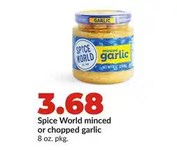 Hy-Vee Spice World minced or chopped garlic offer