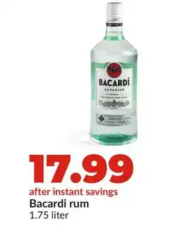 Hy-Vee Bacardi rum offer