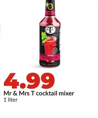 Hy-Vee Mr & Mrs T cocktail mixer offer