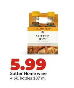 Hy-Vee Sutter Home wine offer