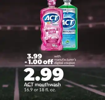 Hy-Vee ACT mouthwash offer