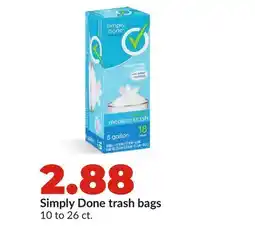 Hy-Vee Simply Done trash bags offer