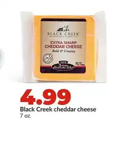 Hy-Vee Black Creek cheddar cheese offer