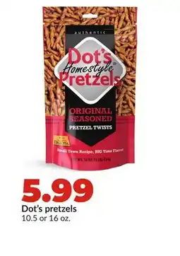 Hy-Vee Dot's pretzels offer