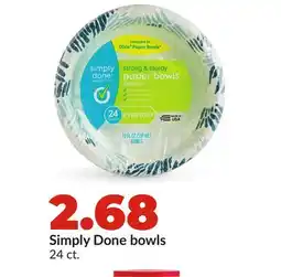 Hy-Vee Simply Done bowls offer
