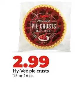 Hy-Vee Hy-Vee pie crusts offer