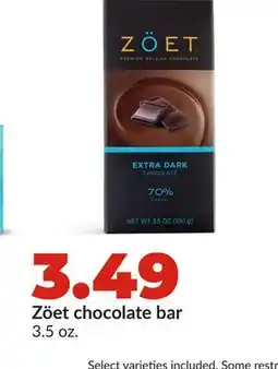 Hy-Vee Zöet chocolate bar offer