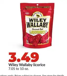 Hy-Vee Wiley Wallaby licorice offer