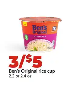 Hy-Vee Ben's Original rice cup offer