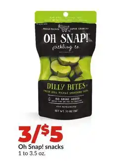 Hy-Vee Oh Snap! snacks offer